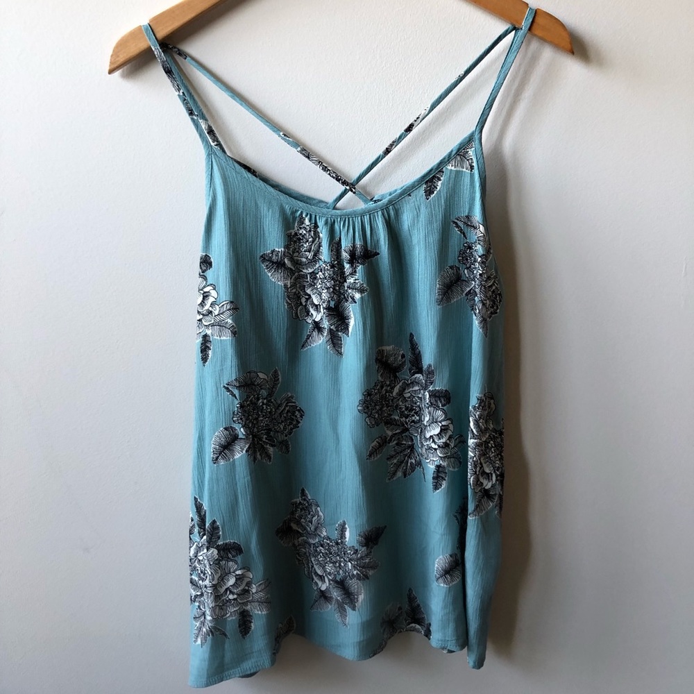Light blue Kaleigh Talida Crossback Detail Top